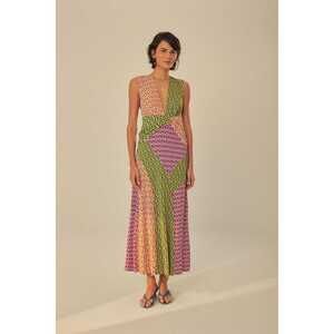 Farm Rio- Mixed Cashew Knot Maxi Dress- NEW WITH TAGS